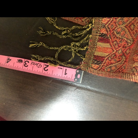 LAST CHANCE Colorful Patterned Scarf Tassels Paisley Print Casual Lightweight - Picture 10 of 10